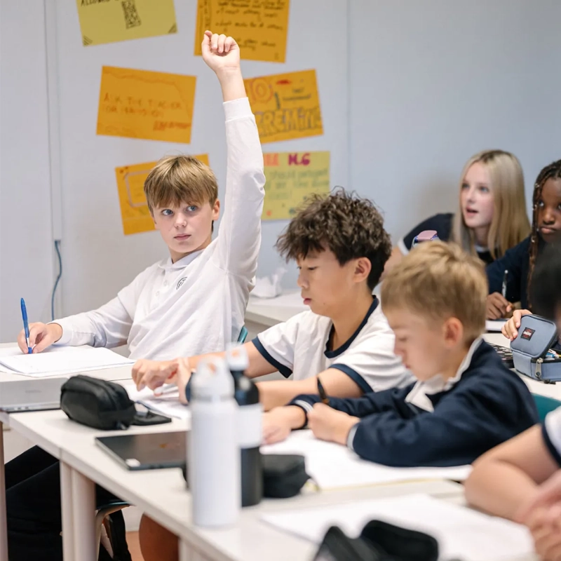 Middle school class